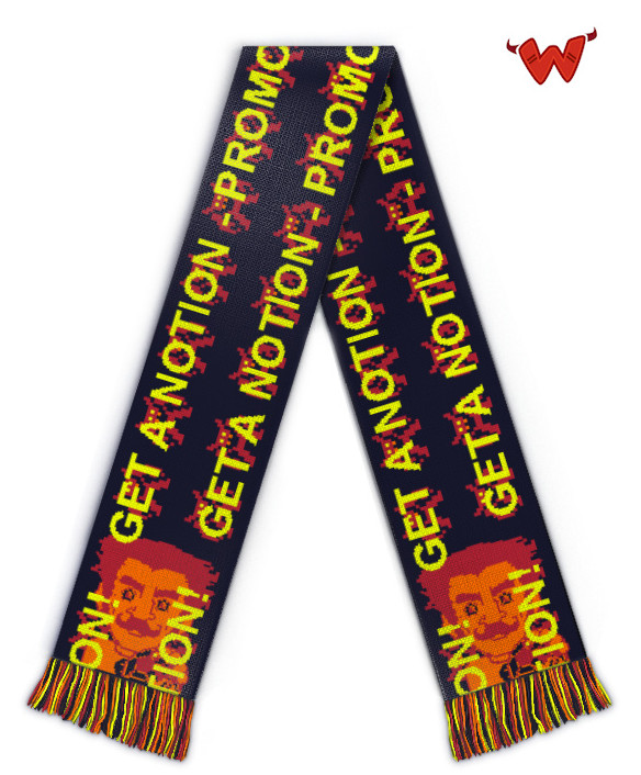 knitted promotion scarf