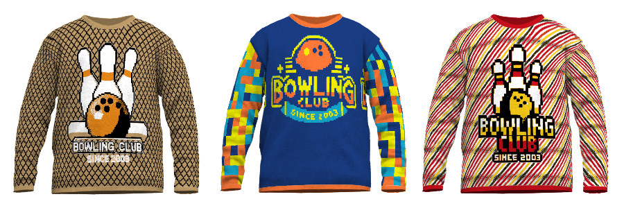 knitted Bowling shirts made easy