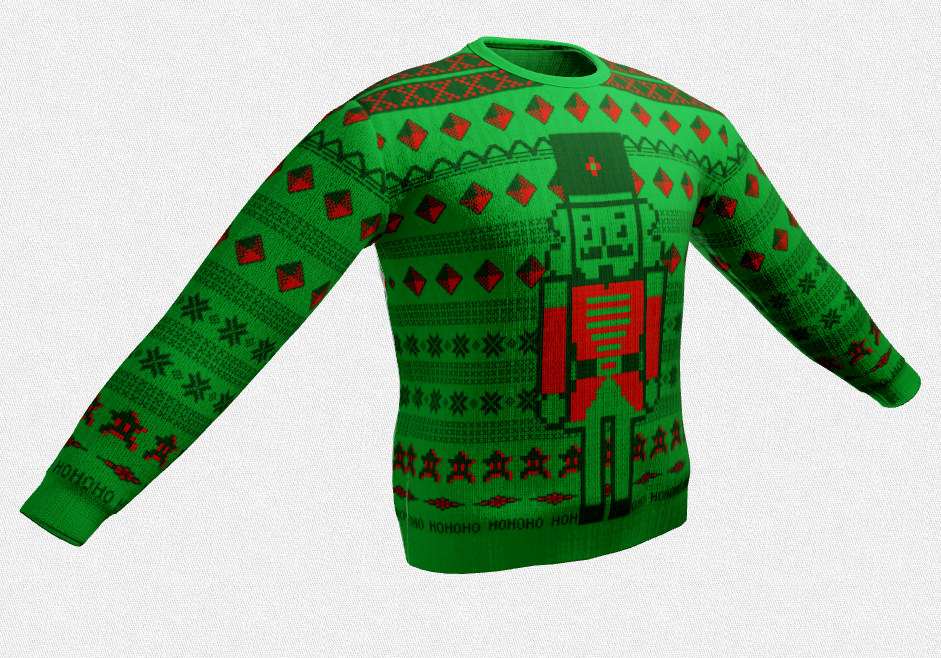 Christmas sweater design nutcracker
